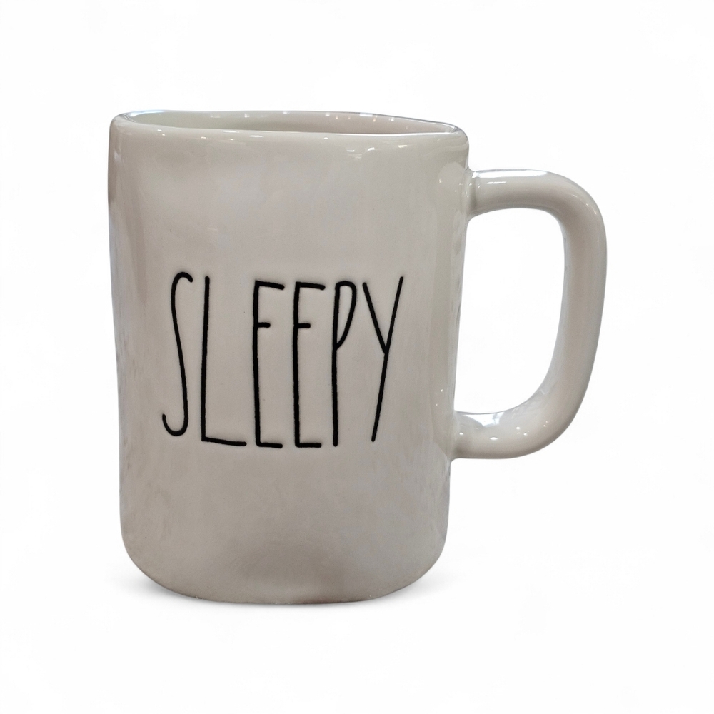 Rea Dunn Ceramic Mug with 'SLEEPY' On It. New With Out Tags